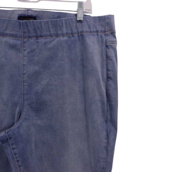 Sculpt-Her X NYDJ Super Skinny Ankle Jeans Sz 2X Blue Orion Wash Denim Pull On - Picture 3 of 13